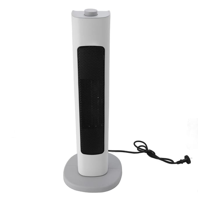 Ventilatorkachel Warm Koud Ventilator Grafeen Verwarming Verticale Elektrische Ruimteverwarmer voor Familiegebruik CN PLUG white