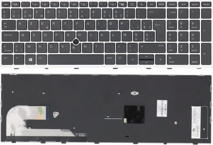 HP Laptop Toetsenbord Azerty BE + Trackpoint