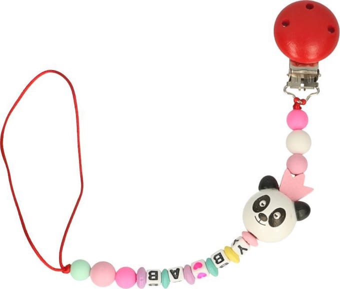Speenkoord Opry panda rood