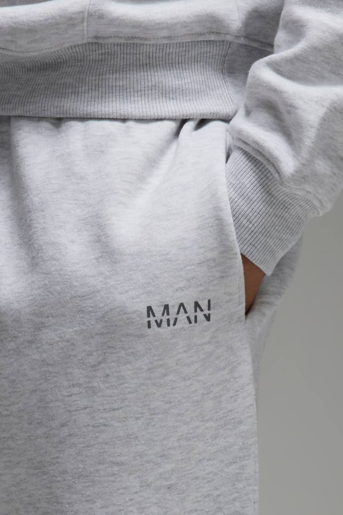 Heren Actieve Oversized Jogger | Grey Marl | Size 2XL