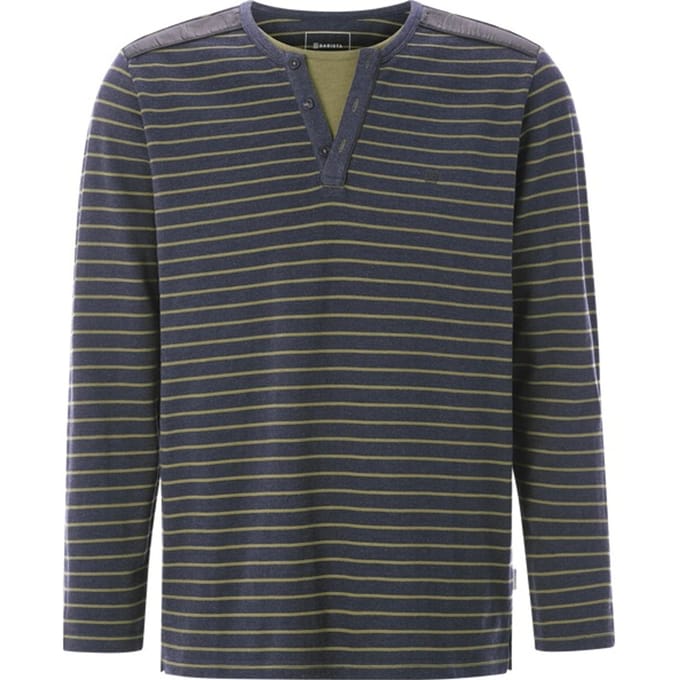Shirt met lange mouwen GAVINO donkerblauw