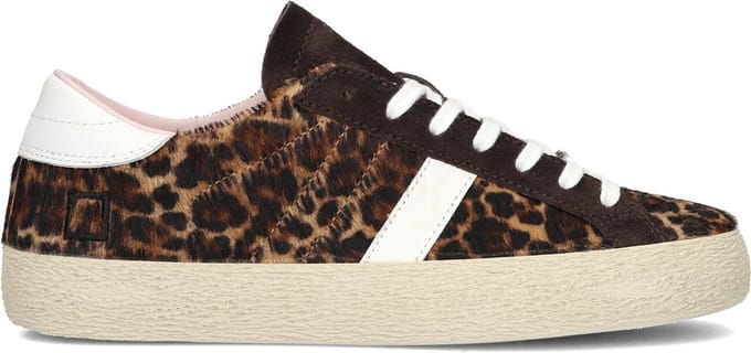 D.A.T.E Hill Low Sneakers - Ponyhair - Dames - Bruin - Maat 41