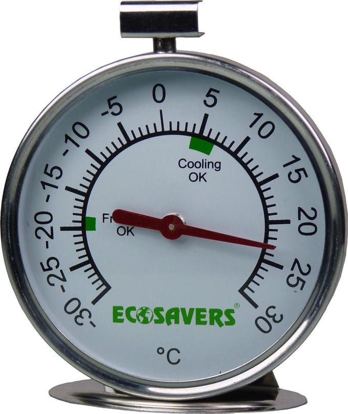 Ecosavers - Koelkast & viezer thermometer - Nauwkeurige temperatuurmeting