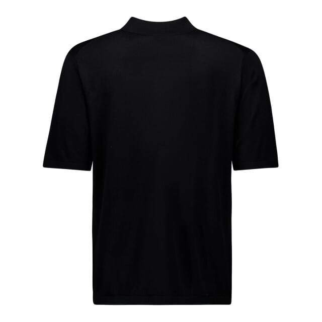Knitted Polo Heren True Black L