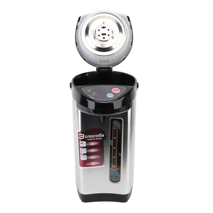 RVS Warmwaterdispenser Volautomatisch 6.8L Grote Capaciteit Constante Temperatuur LED L black