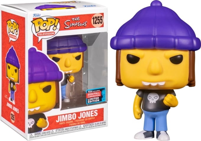Funko Pop! The Simpsons Jimbo Jones #1255 2022 Fall Convention Exclusive