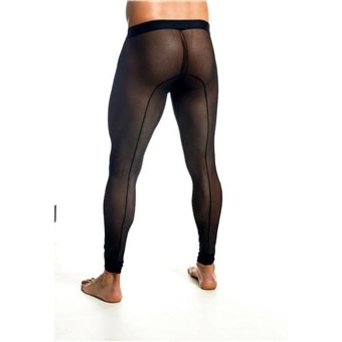 Mob Eroticwear Mob Sheer Mesh Tights Black
