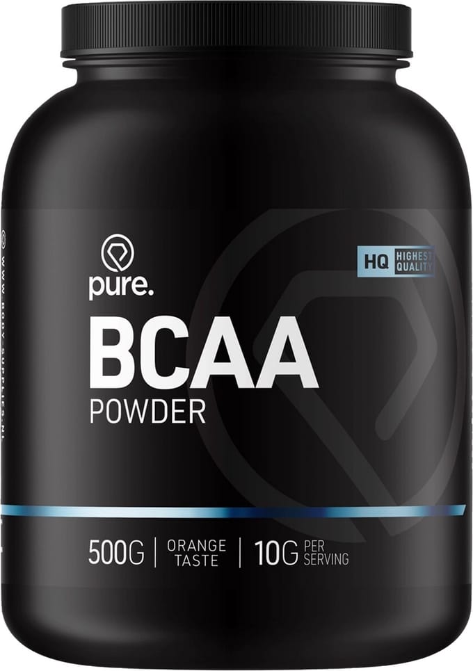 Pure. BCAA powder - Orange - 500gr - aminozuren - poeder - 2:1:1 verhouding