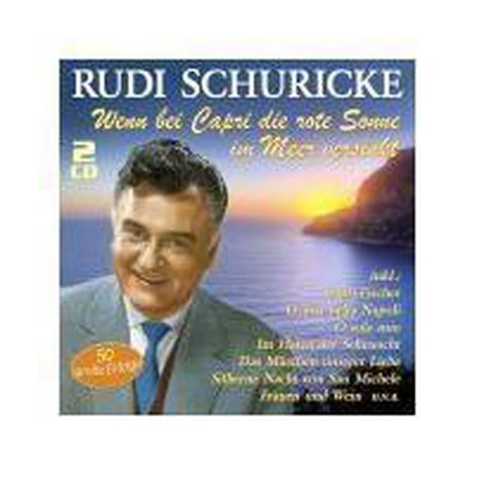 Wenn Bei Capri Die Rote Sonne Im Meer Versinkt