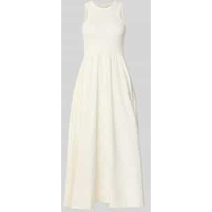 midi-jurk met ronde hals model 'MIRI'