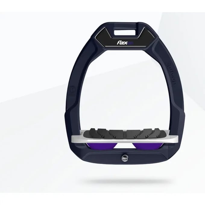 Veiligheidsstijgbeugels Met Grip Blauw/Grijs/Paarse Schuin Flex-On Safe-On