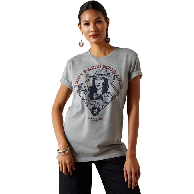 Dames-T-shirt Ariat Don't Press Your Luck
