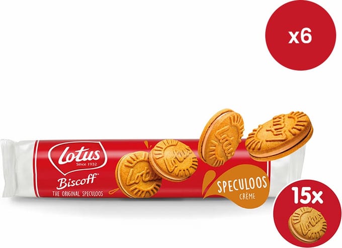 Lotus Biscoff speculoos gevuld speculoos crème (150g) - 6 stuks