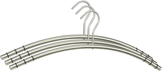 Kledinghanger 45,5 x 16 cm | Zilver | 3 stuks