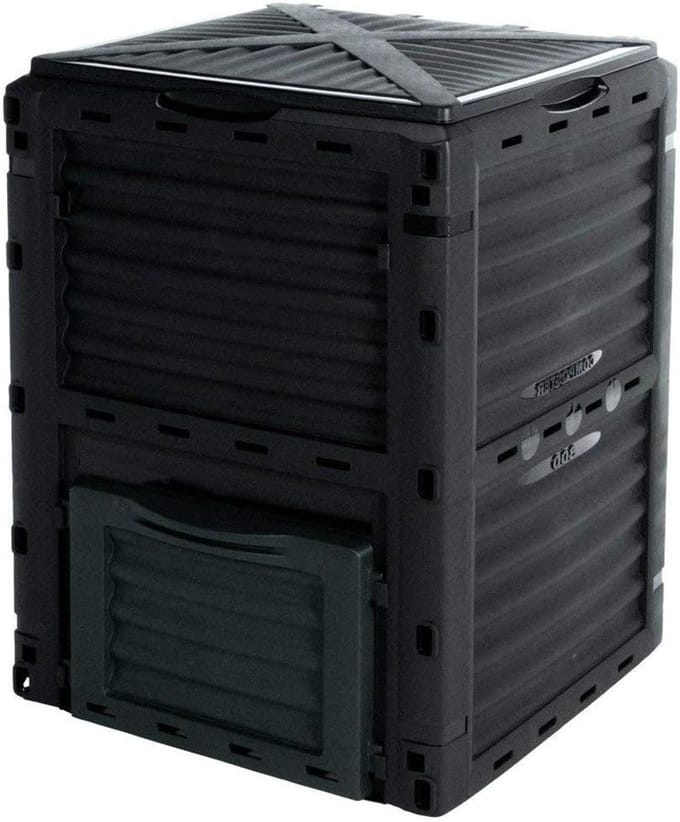 Tuin Composter - Afvalbak Compost - Organisch Afval Verwerken - Snelle Compostering - 300 Liter - Donkergroen