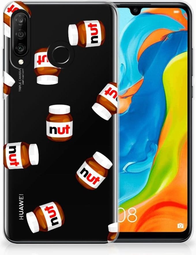 Huawei P30 Lite Siliconen Case Nut Jar