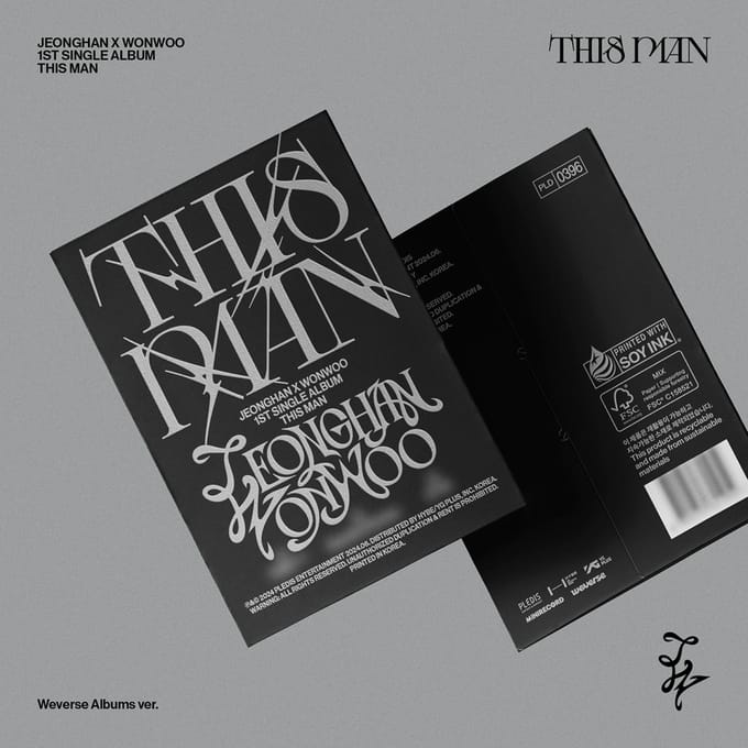 JEONGHAN X WONWOO (ZEVENTIEN) - [DEZE MAN] 1e Single Album WEVERSE ALBUMS Versie Weverse