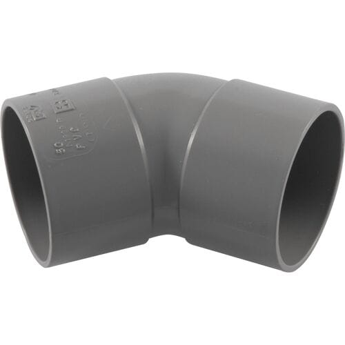 Wavin PVC bocht 45º 32mm 2x lijmmof