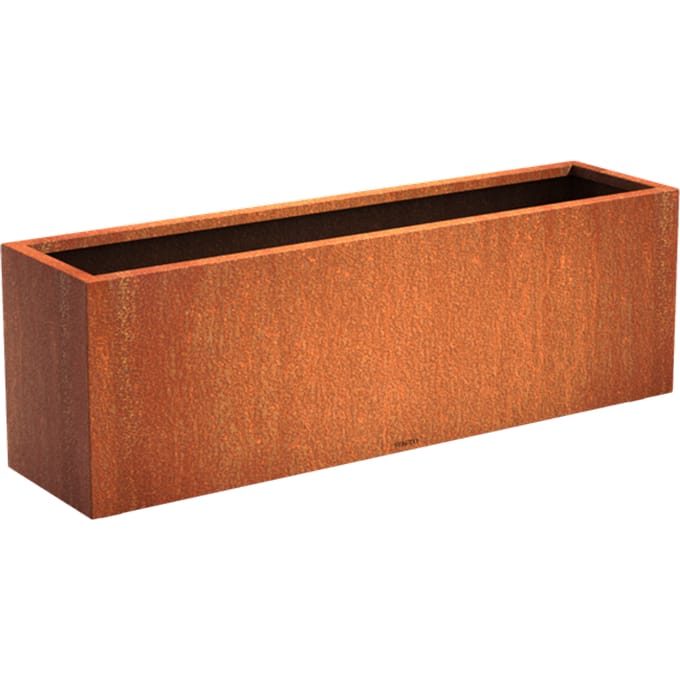 Intergard Cortenstaal plantenbak bloembak rechthoek 150x40x40cm