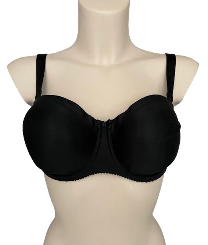 PrimaDonna Satin Strapless Bh 0161331 Zwart - maat EU 75E / FR 90E