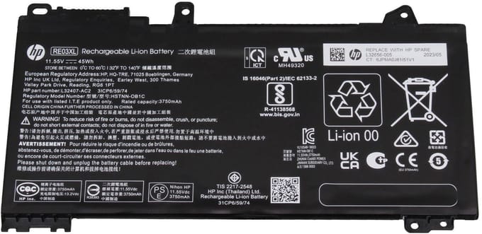 HP 7RX14AV Batterij - 45Wh