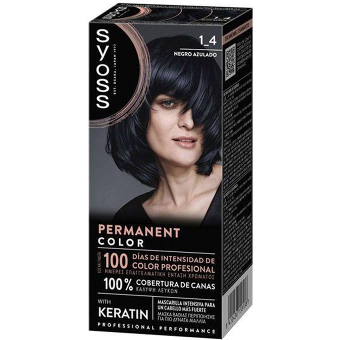 PERMANENT COLOR #1.4-Negro Azulado 1 u