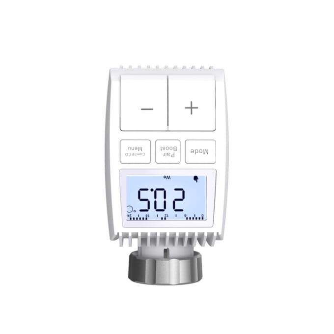ZigBee Radiatorthermostaat Verwarming Temperatuurregelaar ZigBee 3.0 TRV Temperatuurregelaar Zigbee Version white