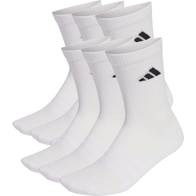 Adidas Performance Gevoerde Sokken 6 Paar - Unisex - Wit