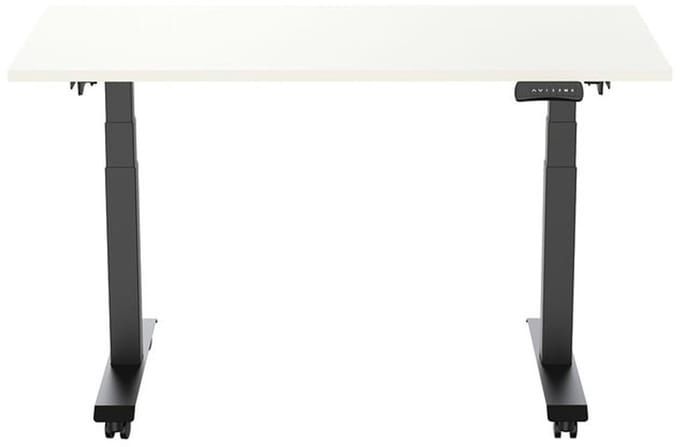 Euroseats Elektrisch Bureau - verstelbaar, opklapbaar en verrijdbaar - 160x80 cm - Zwart frame - Wit