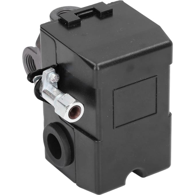 Drukschakelaar 4 Gaten 4-Weg Mechanische Schakelaar Controller voor Luchtcompressor 220V 20A 95‑125PSI