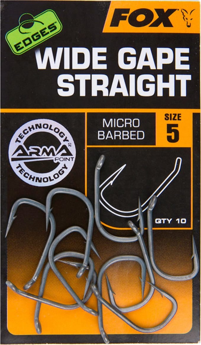 Fox Carp Edges Wide Gape Straight Haken #7