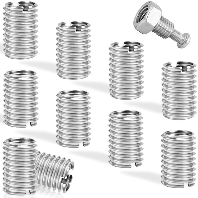 Dailygoods - 10 Stuks M8 naar M10 Schroefdraadadapters van Roestvrij Staal