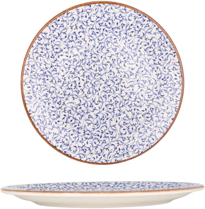 By Bone Dessertbord - Edera - Porselein - 25 cm - set van 6