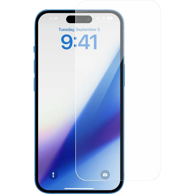 Amorus iPhone 15 Screenprotector Gehard Glas  Transparant