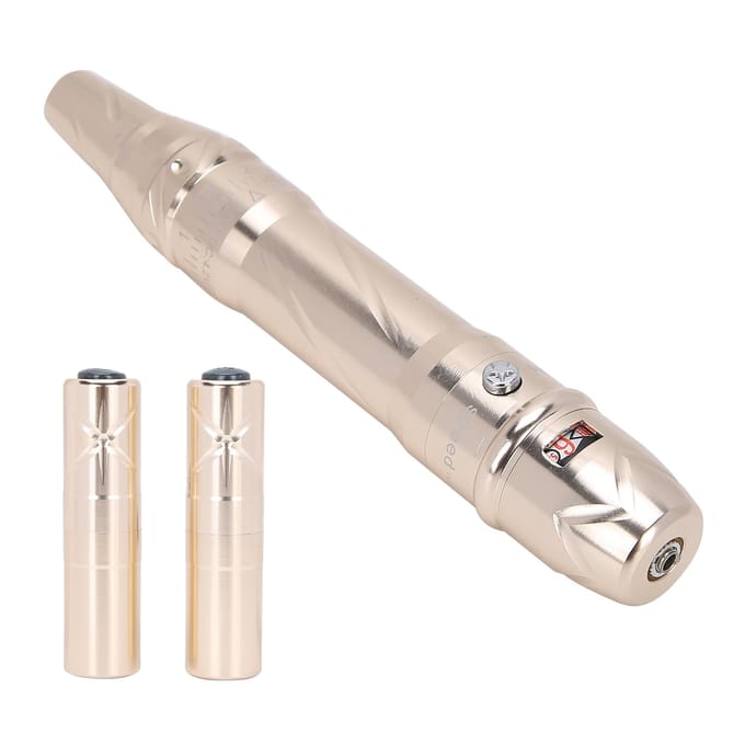 Tattoo Machine Semi-Permanente Wenkbrauwen Lippen Eyeliner Microblading Machine  (Champagne goud ) US Plug champagne