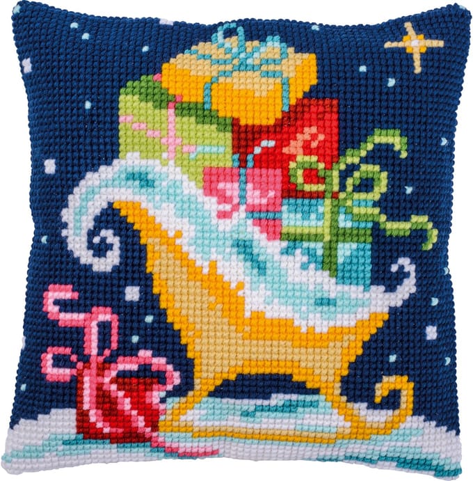 Vervaco - Kruissteekkussen kit - 40 x 40cm - Kerst - Arrenslee - PN-0206951