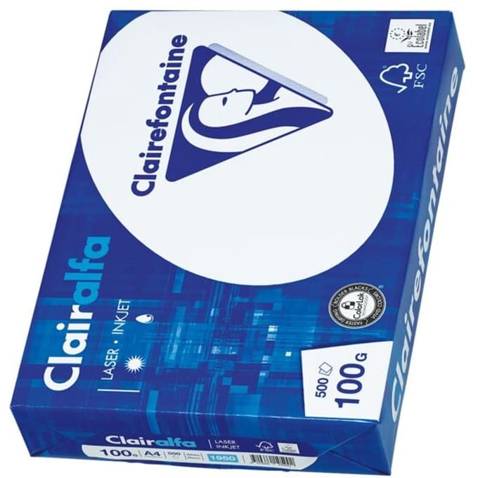 Clairefontaine Clairalfa presentatiepapier A4 100 g pak van 500 vel
