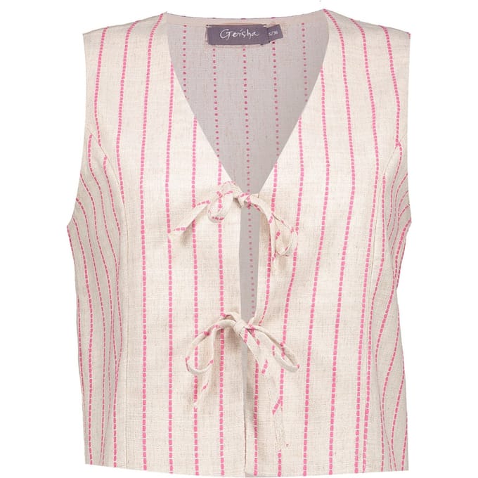 Geisha Gilet Sand/pink Taglia: M | Gilet Outlet | Donna | Marrone