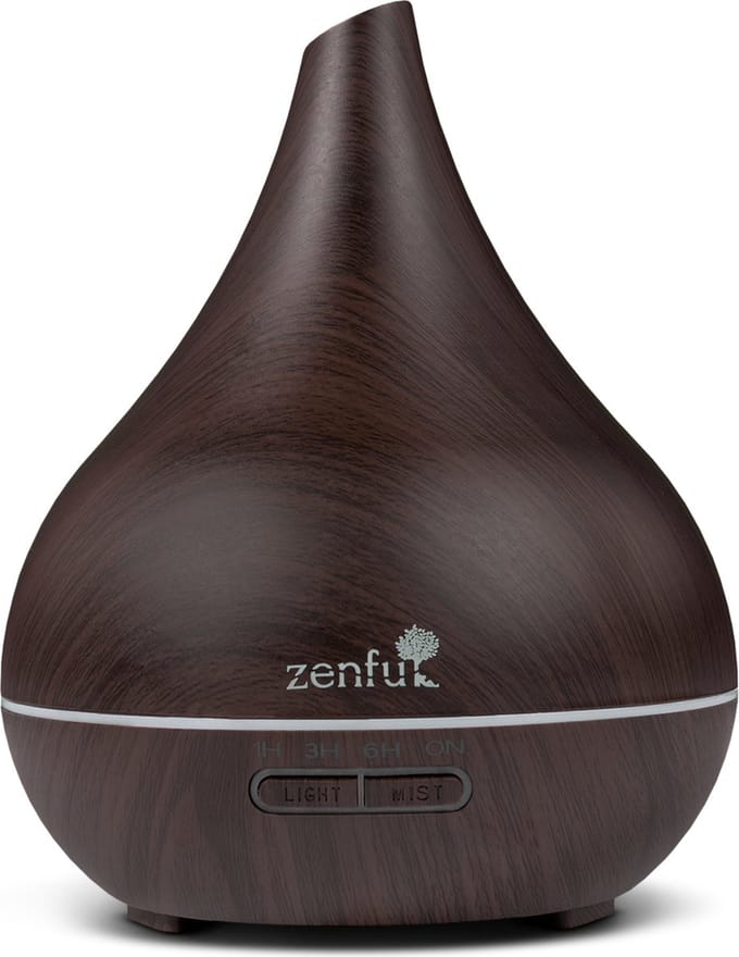 Geurverspreider - Diffuser Aromatherapie - Aroma - 550ML - Timber Dark - Elektrisch - Zwart