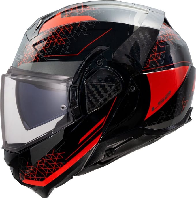 LS2 FF910 Advant II Astral Rood Systeemhelm - Maat XXXL - Helm