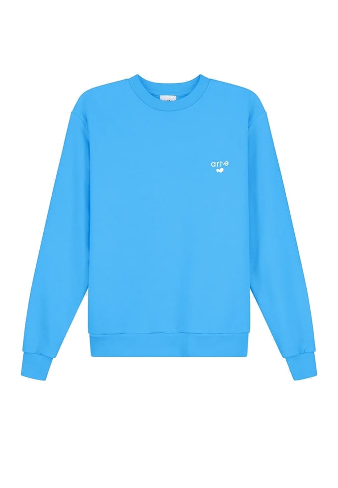 Lichtgewicht Crewneck Man Heart Logo Crewneck Blue