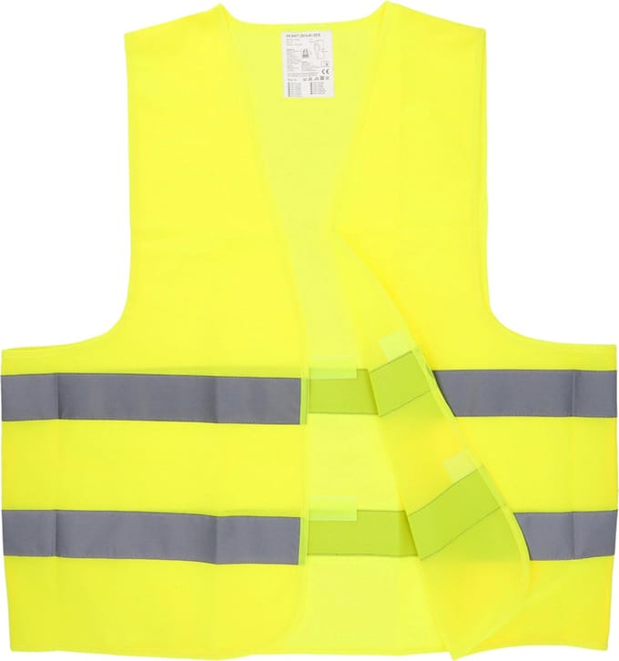 cartrend veiligheidsvest / pechvest, EN ISO 20471, geel