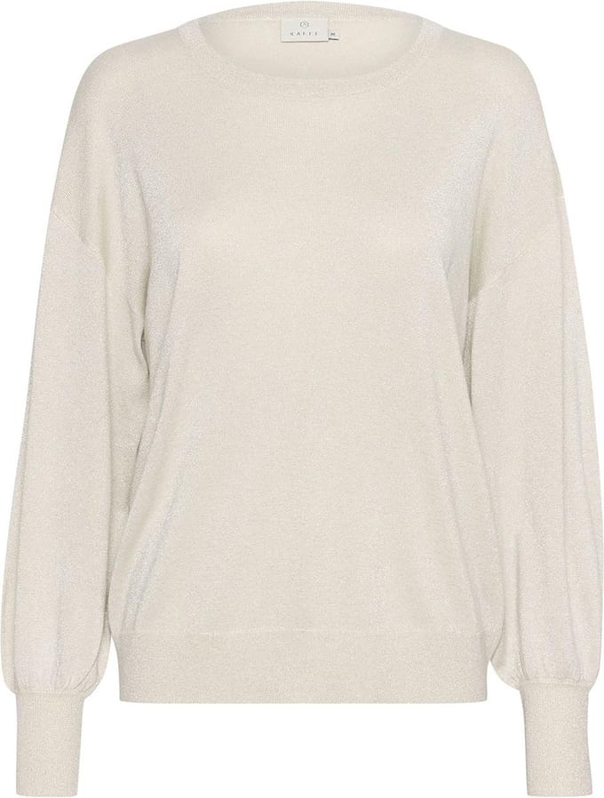 Kaffe KAregina O-neck Knit Dames Trui - Sand Dollar