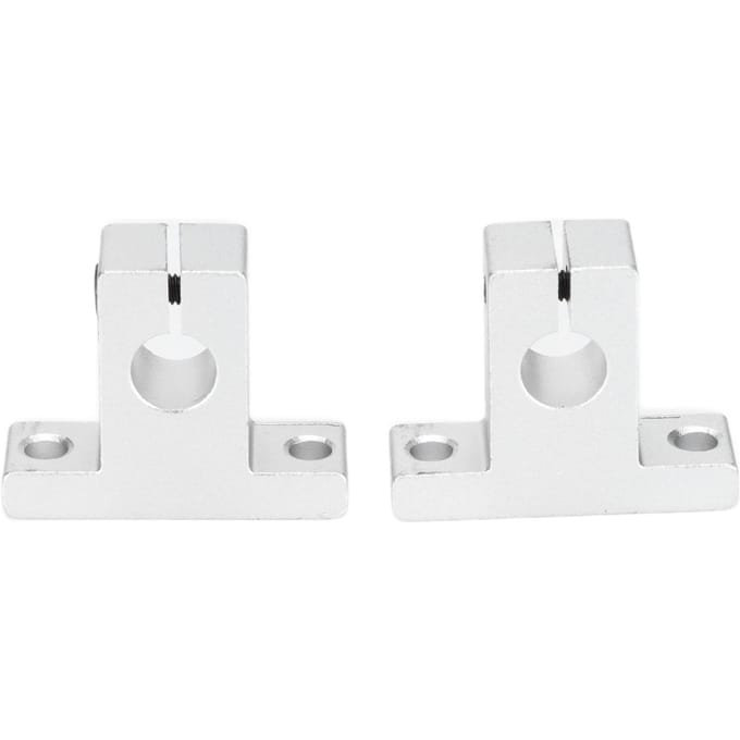 2 stuks Lineaire Bewegingsas Lagers 10mm Aluminiumlegering Stang Rail Geleiders Ondersteuningen voor Lineaire Orbitale
