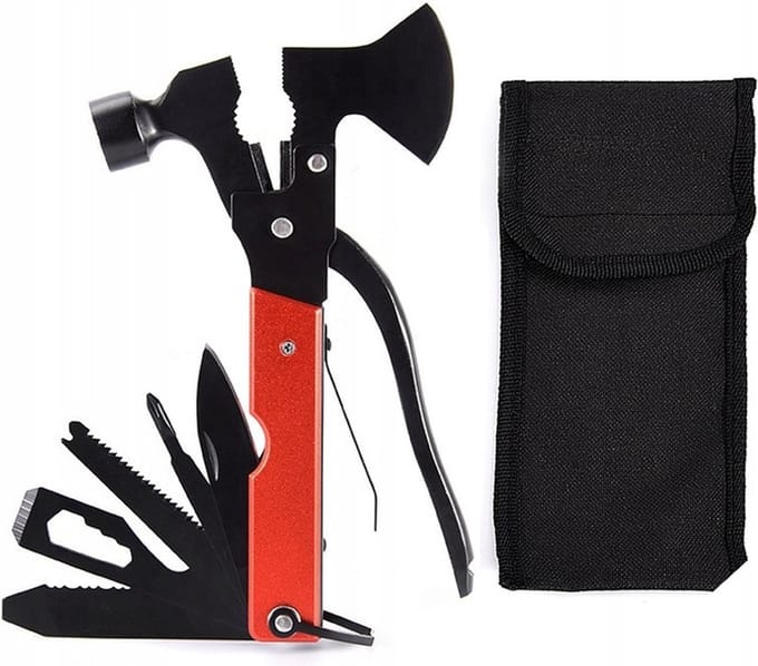 Multitool – 17-in-1 – RVS – Rood