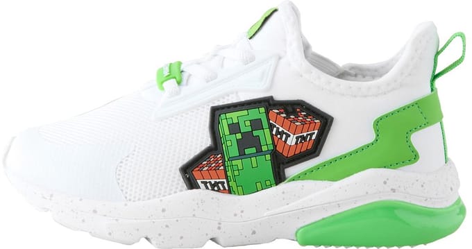 Next - Jongens - Minecraft elastische vetersneakers - Wit