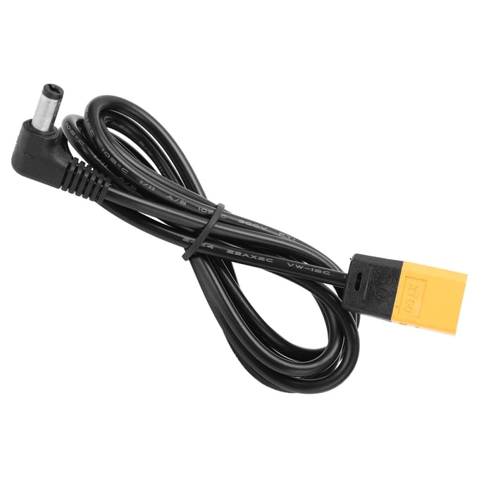 Câble d'alimentation XT60 pour lunettes FPV 122cm48in avec interface CC Cordon d'alimentation en cuivre black