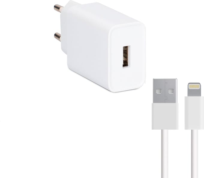 Wall Charger + MFI Certified Lightning Cable Contact Apple-compatible 2.1A