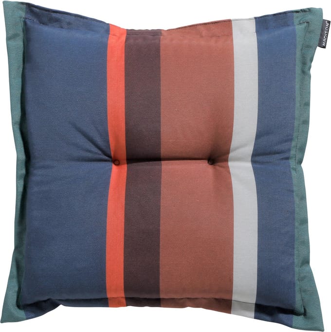 Madison - Zitkussen - Universeel - 50x50 cm - Stripe Blue - Hocker -  Blauw