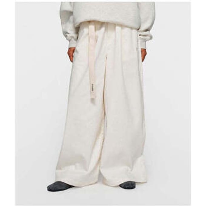 Broek 10 Days Wide Pants Twill Pearl